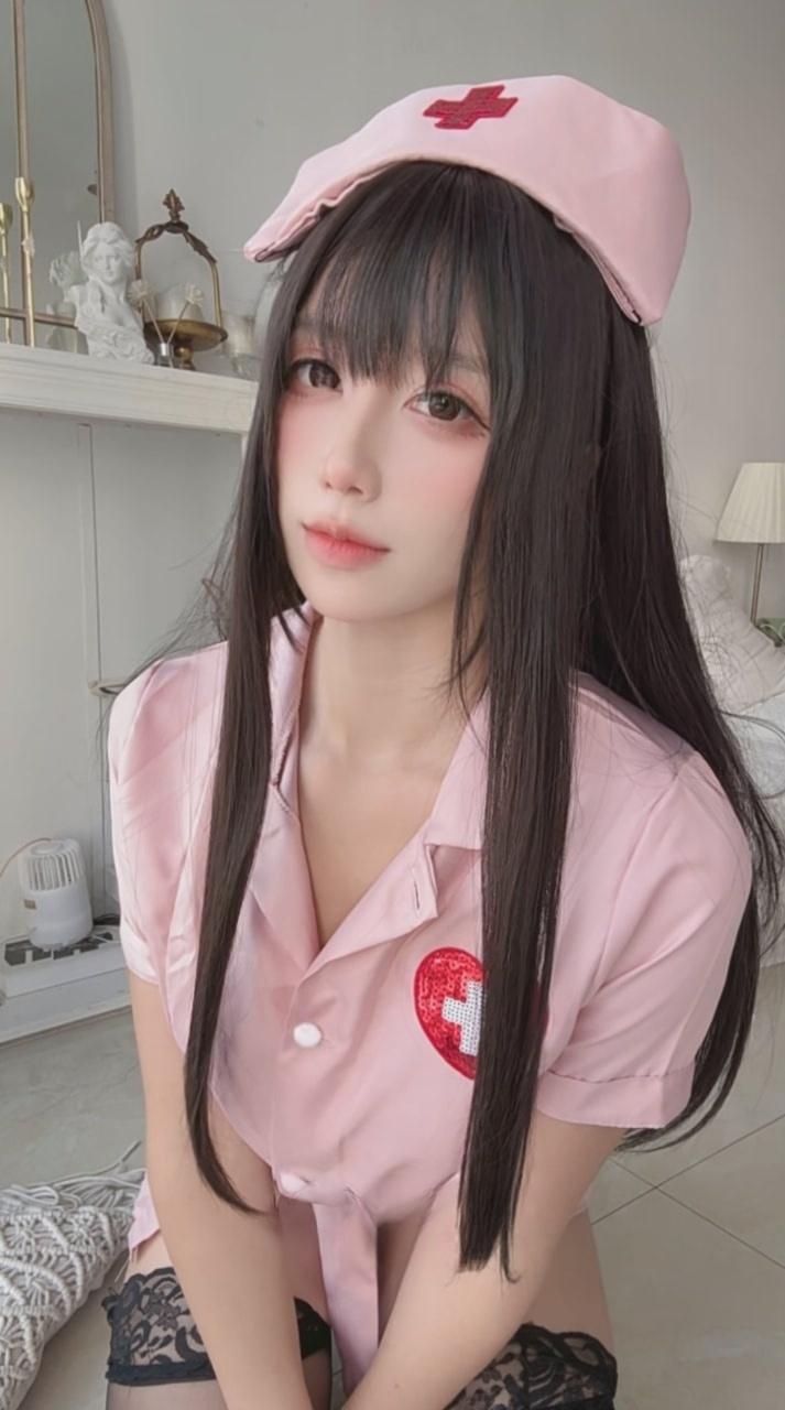 九曲Jean – 粉色护士-精品资源