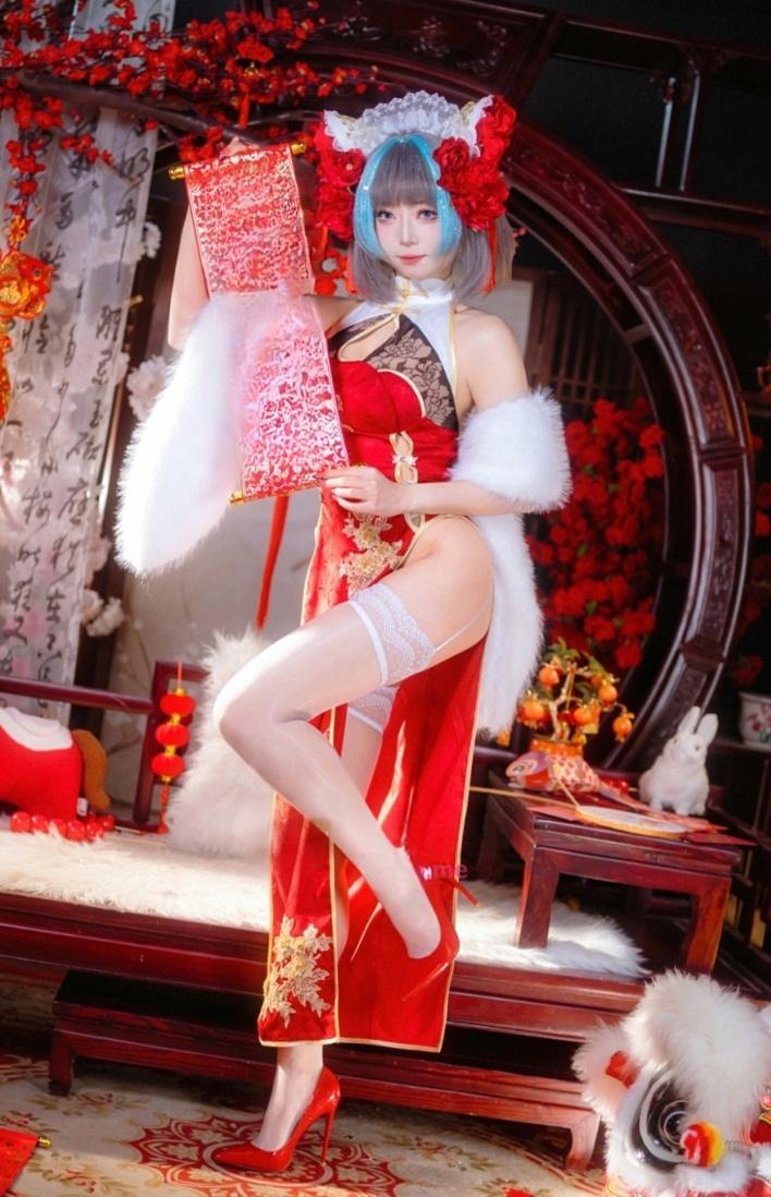 Money冷冷 – 柴郡新年旗袍-精品资源