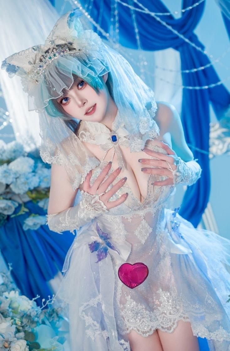 Natsuko夏夏子 – 碧蓝航线 柴郡婚纱-高端精品